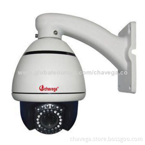 High-speed PTZ Camera, 4-inch, IR 1/3" Sony CC 700TVL/10x Optical Focus/256 Presets/35m IR Distance